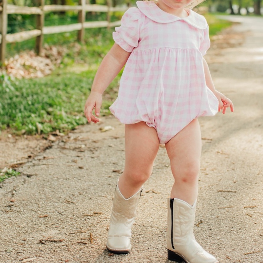 TBBC Pink Gingham bubble